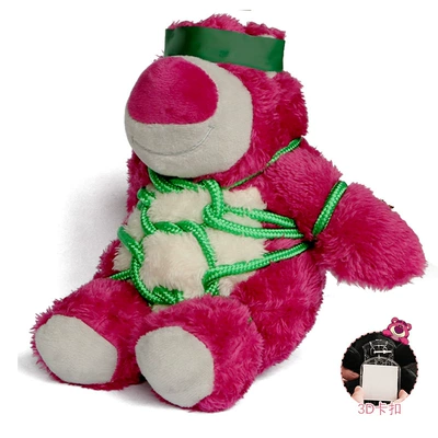 Car ornaments: Trunk Doll Motorcycle Car - trunk-large-tied-hand-green-rope-3d-buckle-fixed
