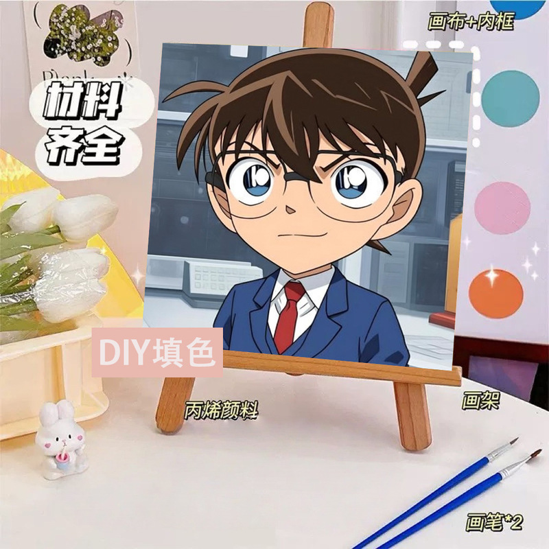 コナンデジタル油絵DIY手塗り怪盗キッドアニメアクリルメーカー卸売装飾画|undefined