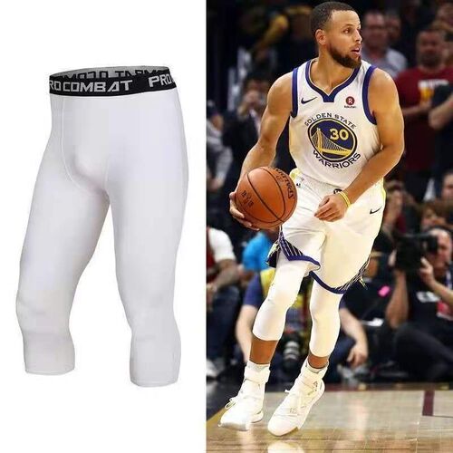 Cross-border tight sports fitness pants, men's swimming trunks, anti-exposure, anti-embarrassment, high-elasticity, seven-point leggings, men and women