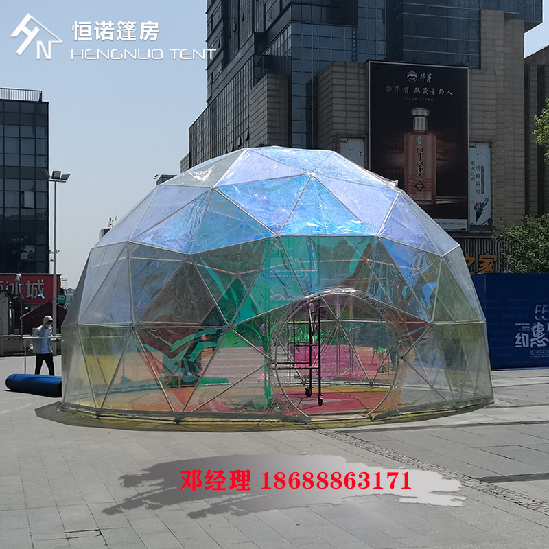 恒诺厂家供应上海8米直径球形帐篷 户外展览球形帐篷 上门包安装