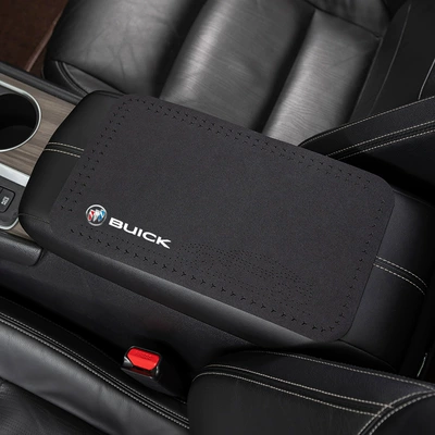 Suitable for Buick Regal Regal Weilang Anke Anke flag car armrest box pad central elbow rest anti-slip pad (Anti-slip mat) - superfur-armrest-mat-buick-classic-black