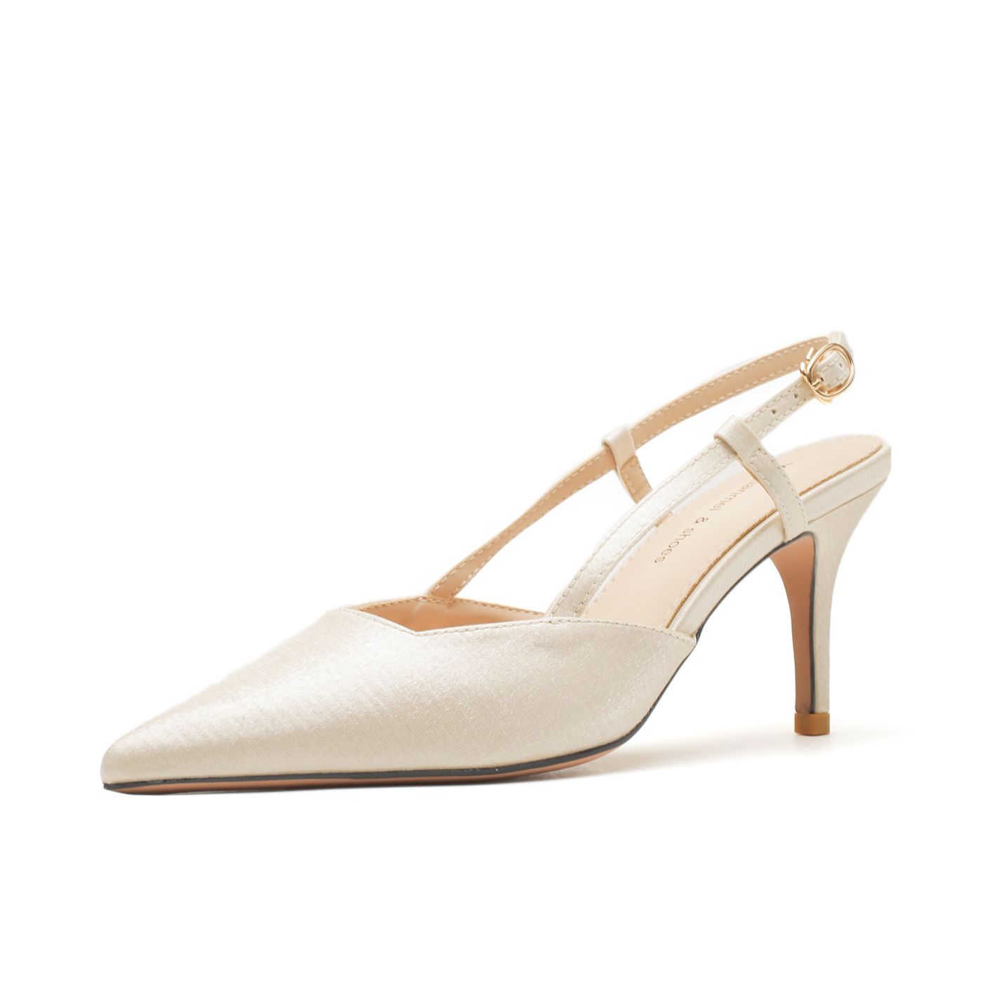 7755C Satin Front Closure Back Open Strap Sandals Thin Heel High Heels Professional Shoes Commuting Elegant Versatile_voghion.com