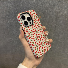 满屏樱桃苹果16promax菲林手机壳iphone17外贸热销15硬壳13磁吸16