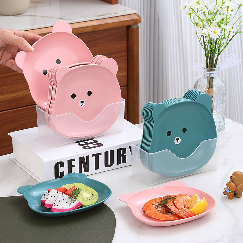 骨吐き皿、家庭用小皿、リビングルームのフルーツ皿、ゴミ骨吐き皿、収納プラスチック皿、絶妙な皿|undefined