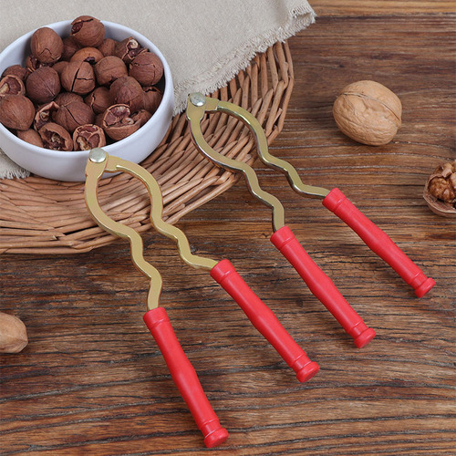 Metal walnut clamp to open walnut tools household pressed dried fruit shell clamp crushed nut pliers multi-functional shell opener