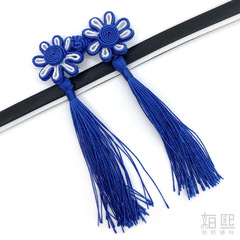 Baxi Fashion Accessory Wholesale Buttons Hand-woven Double Material Chrysanthemum Tassel Coat Dress Ancient Style Button Wholesale