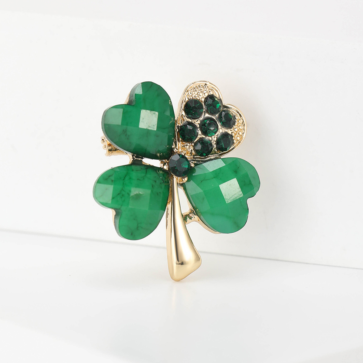 Elegant Simple Style Pin Four Leaf Clover Alloy Women's Brooches display picture 7