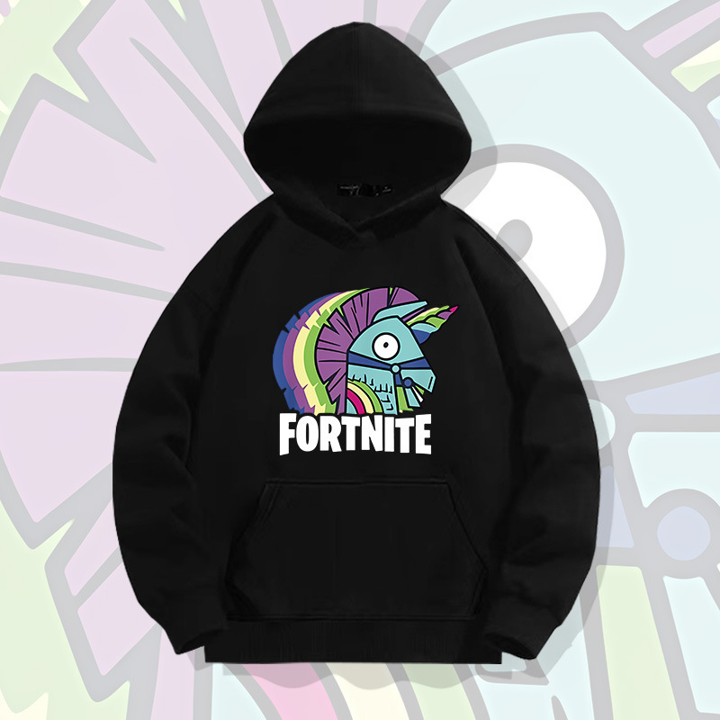 Bastion night joint name Fortnite hooded sweater men's autumn student fashion loose drop shoulder long sleeve clothes coat