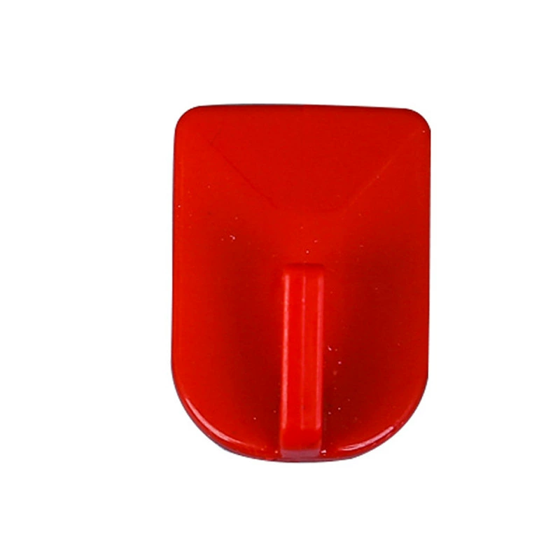 Self-Adhesive Plastic Wall Hook for Clothes & Towels, No-Punch Install, Dorm/Home, Red/White/Gold Options