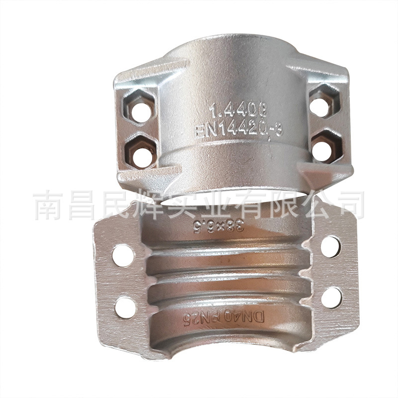 EN14420-3盾构机铝合金安全管夹两片式卡箍半扣抱箍