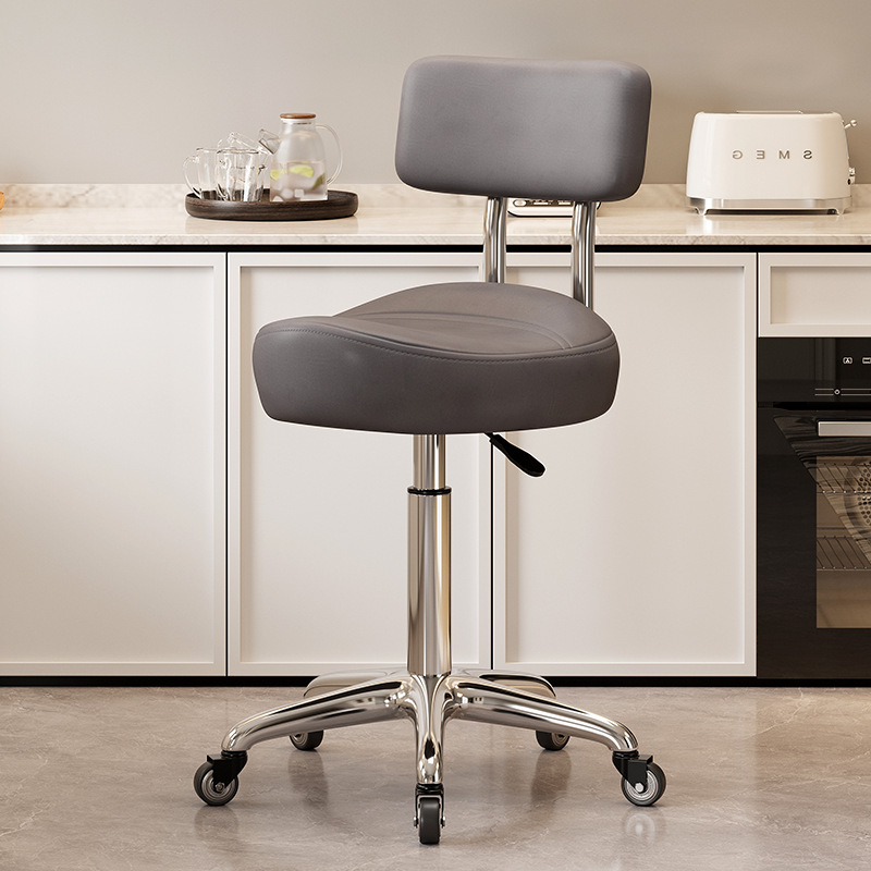 Mover la silla de la barra de elevación cómoda silla de peluquería cocina silla giratoria respaldo de la recepción caja registradora gran taburete silla de montar