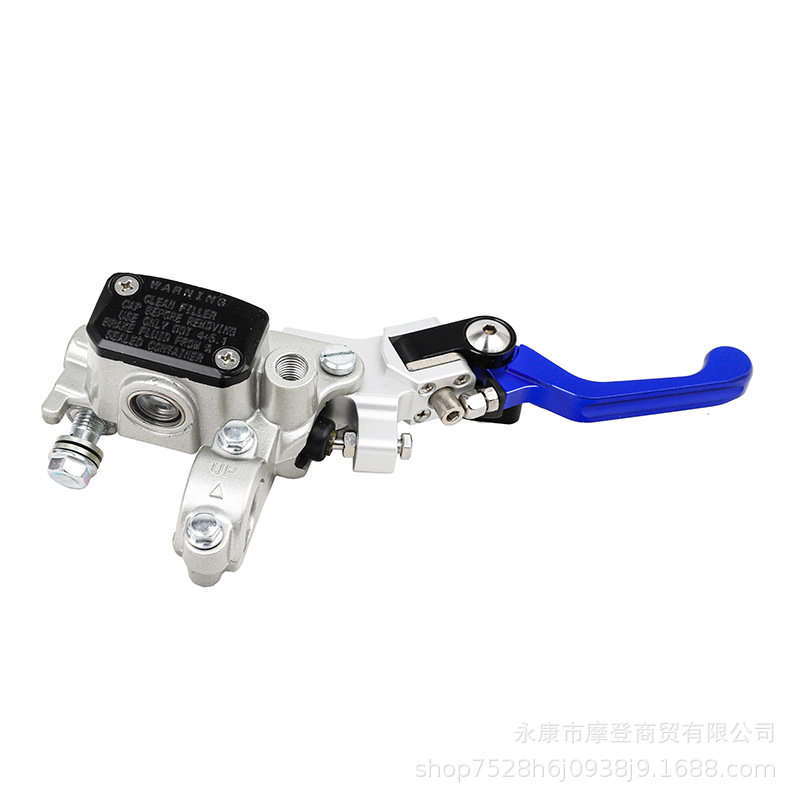 Off-Road Motorcycle Accessories Ktm Silver White Front Disc Brake Pump with Foldableing Handle Hydraulic Brake Pump