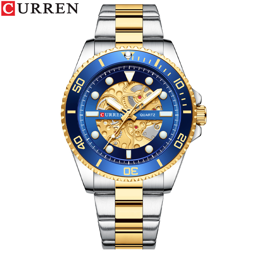 CURREN Karin 8412 Simple Men's Watch Waterproof Quartz Steel Band Watch Casual Men's Watch Foreign Trade Watch
