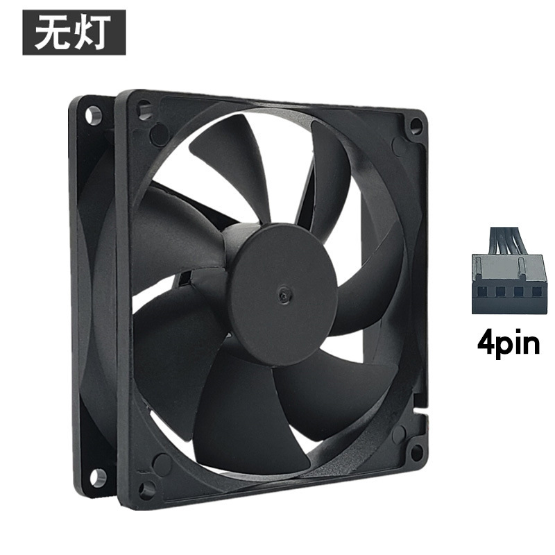 デスクトップ CPU 冷却ファン 9 センチメートルサイレント小型 4Pin ファン 3 ピンコンピュータ 4Pin 4 線式カラーライト pwm 温度制御|undefined