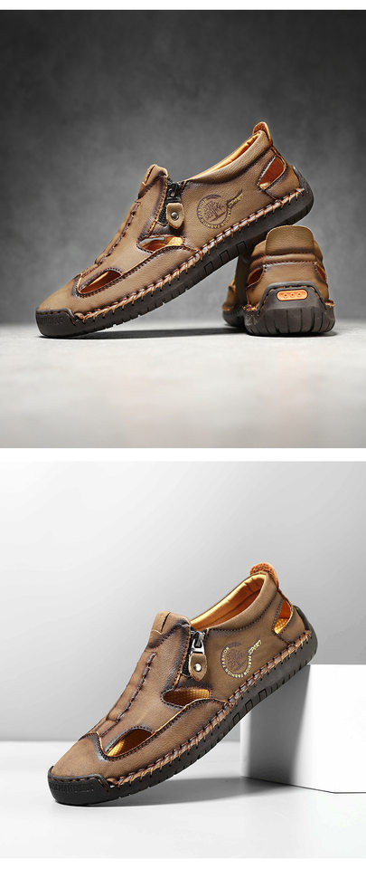 Dép sandal nữ bít mũi quai khâu thoáng khí chống trượt — F 6611m màu, F6611 hồng, F6611 kaki, F6611 màu vàng chi tiết 26