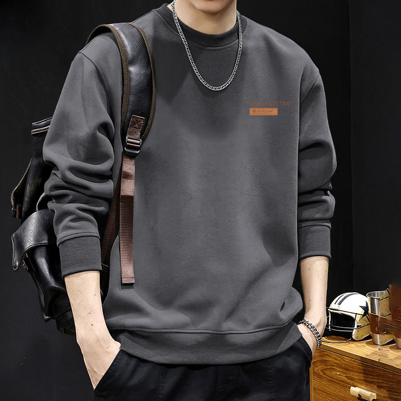 Peso pesado retro americano de otoño sudadera con capuz marca de moda hombre abrigo casual suelto ropa de hombre manga larga Primavera y Otoño Top