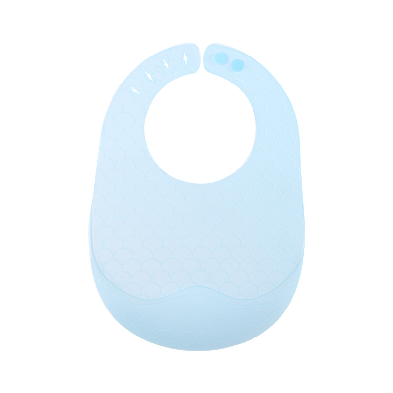 Nueva silicona bebé babero impermeable ultra-Delgado de silicona ajustable suave niños comiendo babero