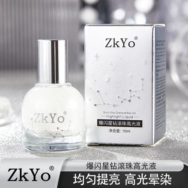 Zkyo Flashing Star Diamond Roll-On Highlighting Liquid Moisturizing and Hydrating Brightening Skin Tone Reducing Fine Lines Genuine Wholesale