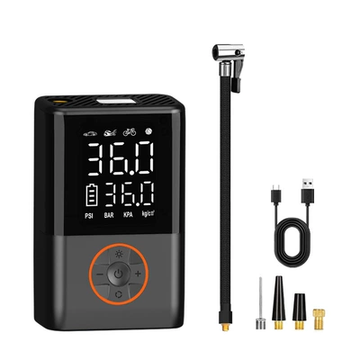 Car wireless air pump car portable air pump electric car tire high pressure pump inflatable treasure (Hava nasosu) - 8015-air-pump-wireless-model