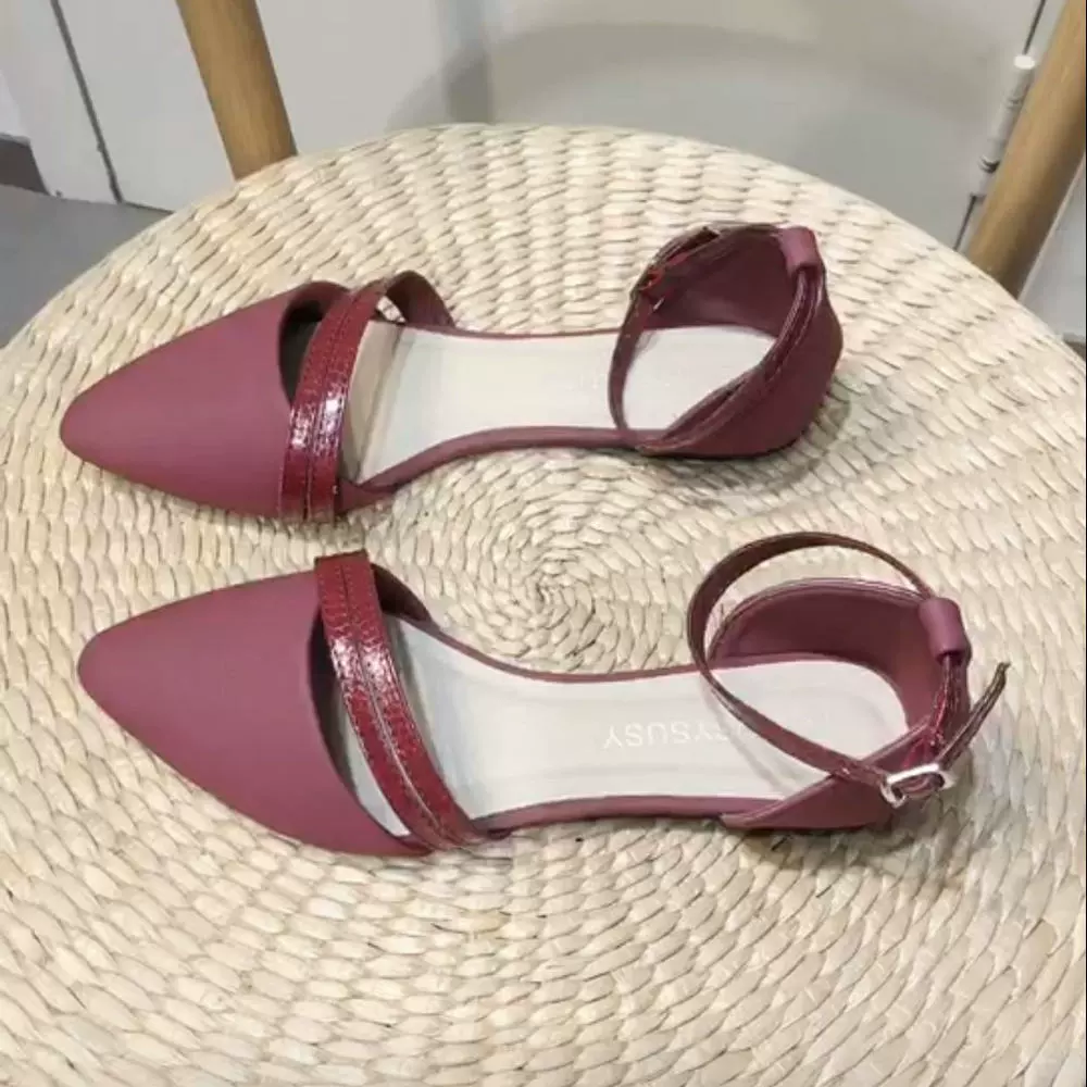 Sandals low-cut with a strap, 2025 years, Korean style