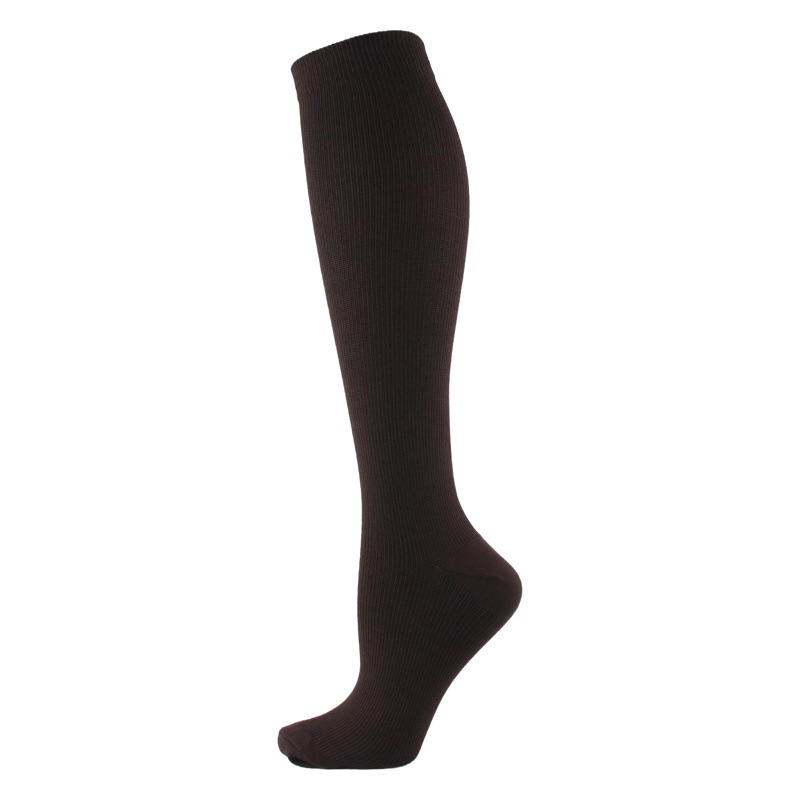 Hot Selling Sports Compression Socks Solid Color Elastic Socks Copper Ion Yin and Yang Compression Socks Cross-Border Amazon Stockings Socks
