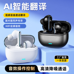 2025新型Ai翻訳入耳式bluetoothイヤホンのスマートオーディオ設定多言語翻訳bluetoothイヤホン