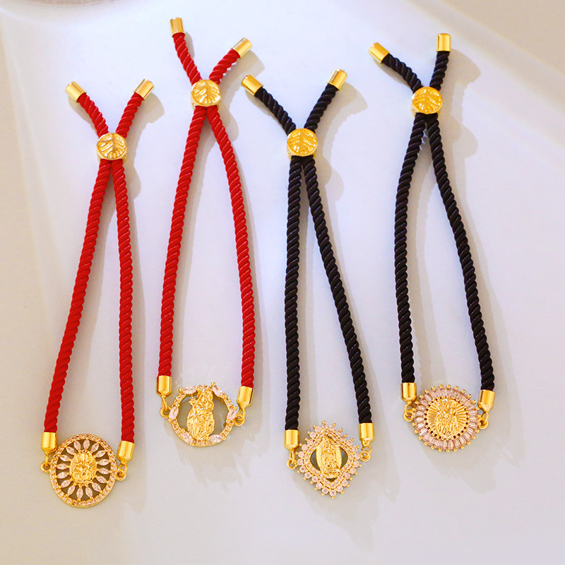 retro religious totem copper bracelet wholesale