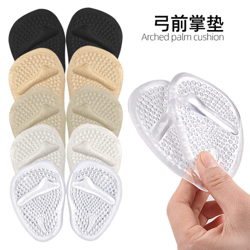 Anti-slip GEL forefoot pad high heels thickened shock-absorbing half-size pad sweat-absorbent breathable massage non-slip half-size pad