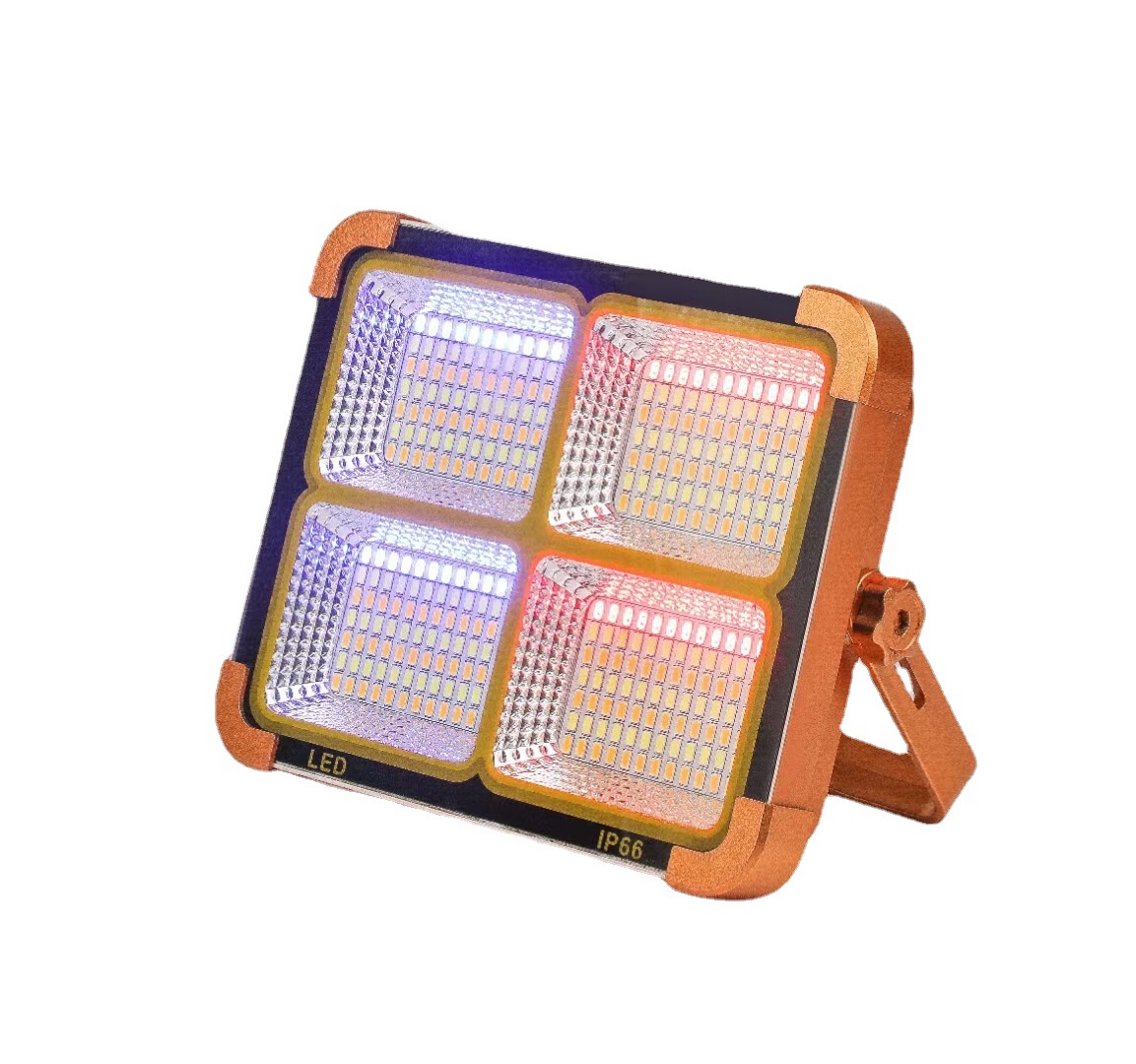 Nuevo 1000W solar lámpara de iluminación al aire libre teléfono móvil de carga camping fuerte Luz Portátil de advertencia de emergencia de proyección de luz del hogar