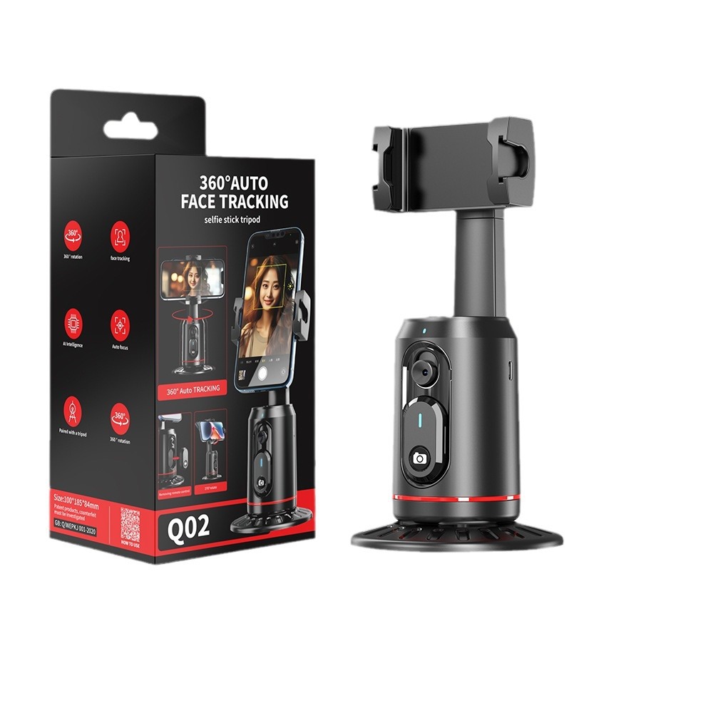 Soporte inteligente de reconocimiento facial 360° para móvil, estabilizador de cámara con seguimiento automático