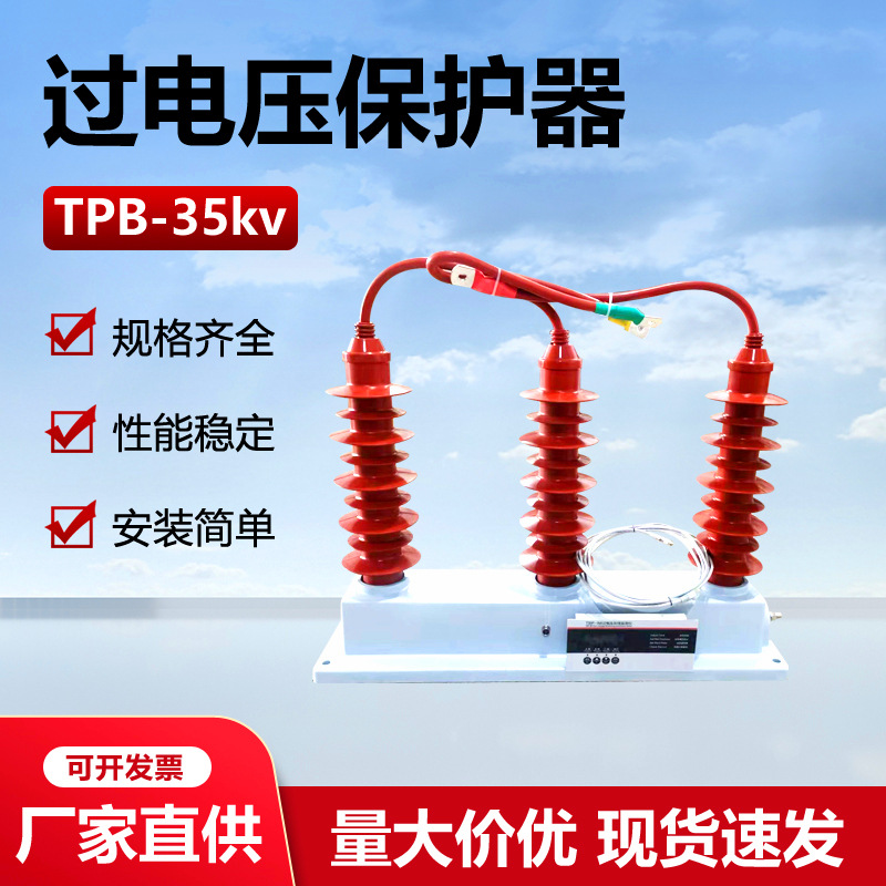 35kv三相四相过电压保护器TBP-ABC带IM计数监测仪避雷在线监测
