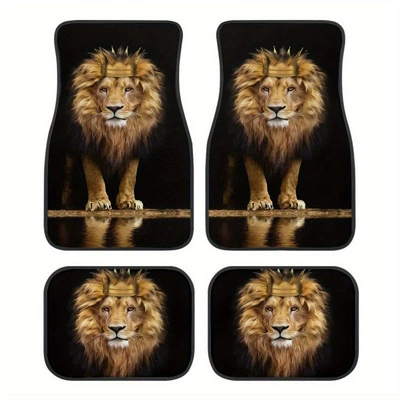 Dirt-Resistant, Wear-Resistant, Anti-Scratch Mats, Avtomobil döşəmə paspasları - x-car-floor-mat-68-3344cm-crystal-velvet-dot-plastic-bottom-two-piece-pack