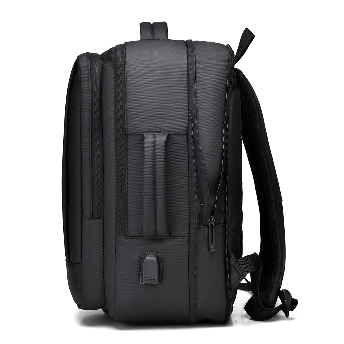 Mochila para hombres de alta calidad, expansión de gran capacidad, mochila de computadora impermeable, viaje de negocios, logotipo impreso personalizado