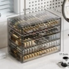 Transparent gray-five layers of drawers