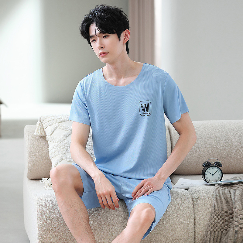 1804 라이트블루 남성용 반팔 슈트