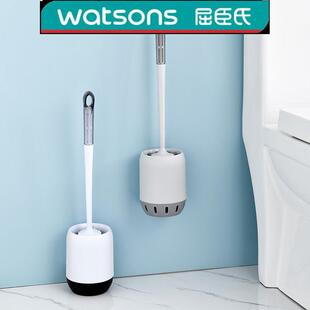 Jiuliyi Bathroom Toilet Brush Set Suspended Punch-Free Long Handle No Dead Ends Soft Bristle Cleaning Brush with Linggxing