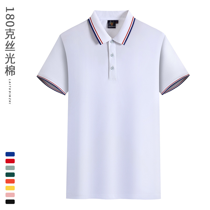 Camisas de trabajo logotipo fijo camiseta publicitaria de manga corta con solapa de impresión de la fábrica de impresión de camiseta cultural image 7