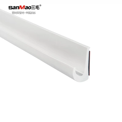 RV rain trough PVC plastic drip irrigation guide rail car truck caravan roof rain diversion strip J-shaped decoration (Digər kuzov və aksesuarlar) - white-16-feet