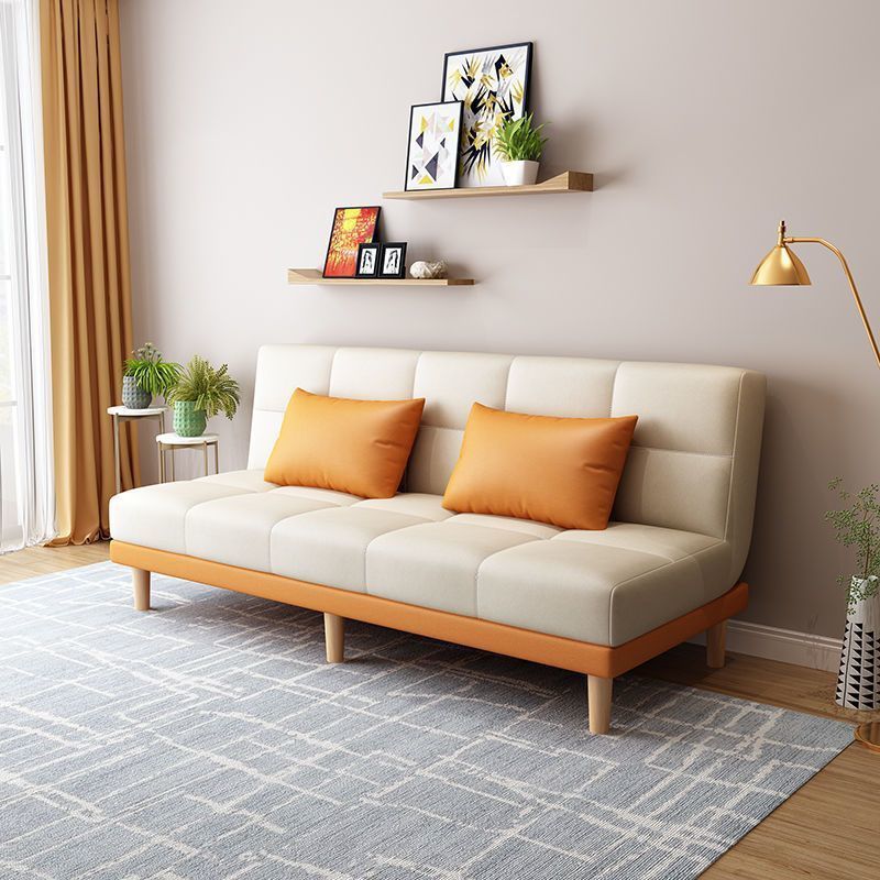 Tecnología de tela sofá sala de estar pequeña casa de alquiler multifuncional plegable doble sofá de tela para sentarse y acostarse almacenamiento de doble propósito