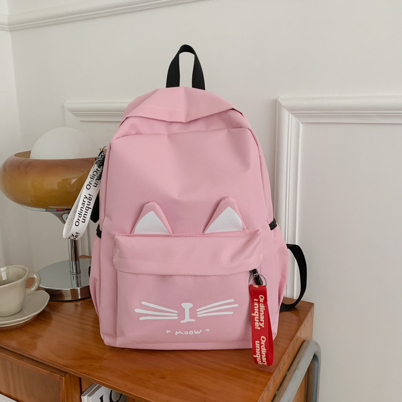 Mochila de estilo de gato de dibujos animados para estudiantes de primaria 1 - 3 - 6 grados mochila escolar coreana para niñas mochila escolar ligera
