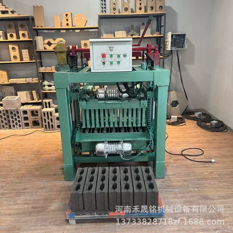 4-35空心混凝土砌块成型机半自动水泥建筑石材制砖机