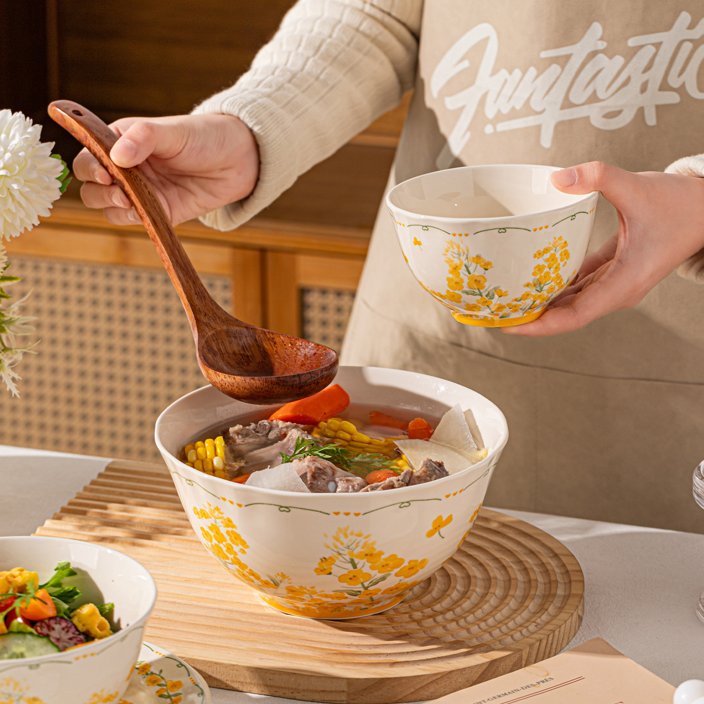 [Cross-Border] Tacos de cerámica de color, platos de arroz, platos de sopa, platos de regalo, platos de cerámica, set de platos