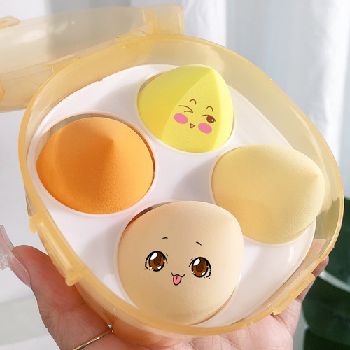 Beauty Tools Jiaoposi Bear Beauty Egg Set Box Makeup Powder Puff Water Drop Sponge Wet and Dry Makeup Egg