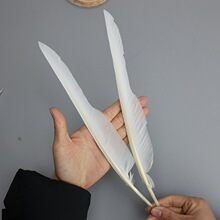 批发白色羽毛28-32cm驼背鹅毛手工diy翅膀装饰帽子服装辅料羽毛