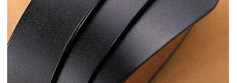 Cintura da uomo per tutti i bovini, allungata, casual, in doppia pelle, con fibbia ad ago vintage, in pelle da uomo_voghion.com