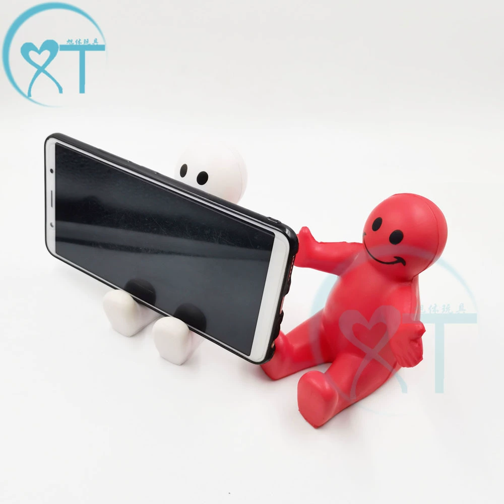 Трансграничный Творческий Кронштейн для мобильного телефона из пенополиуретана, ленивый, милая кукла-смайлик, настольные украшения, вентиляция, декомпрессионная игрушка