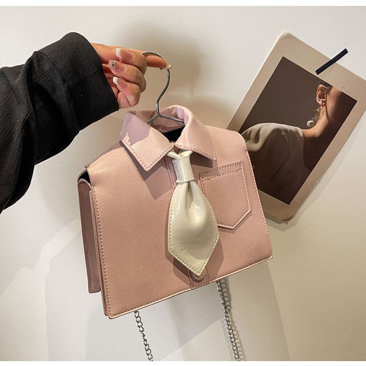 Women's Medium Pu Leather Shirt Streetwear Magnetic Buckle Crossbody Bag display picture 10