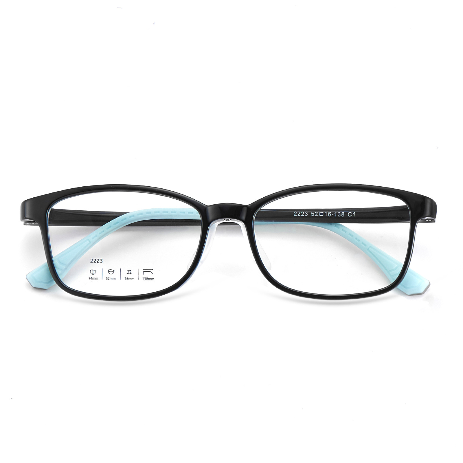 Protección del medio ambiente y seguridad almohadilla de la nariz suave de silicona para la piel gafas para niños marco gafas flexibles piernas sin clip de la cara se puede equipar con gafas Danyang lote