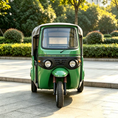 Tuk-tuk with sunshade and canopy for passenger transport, exported for passenger-carrying operations, stable body, adaptable for short-distance passenger transportation (Sərnişin üçtəkərli motosikllar)