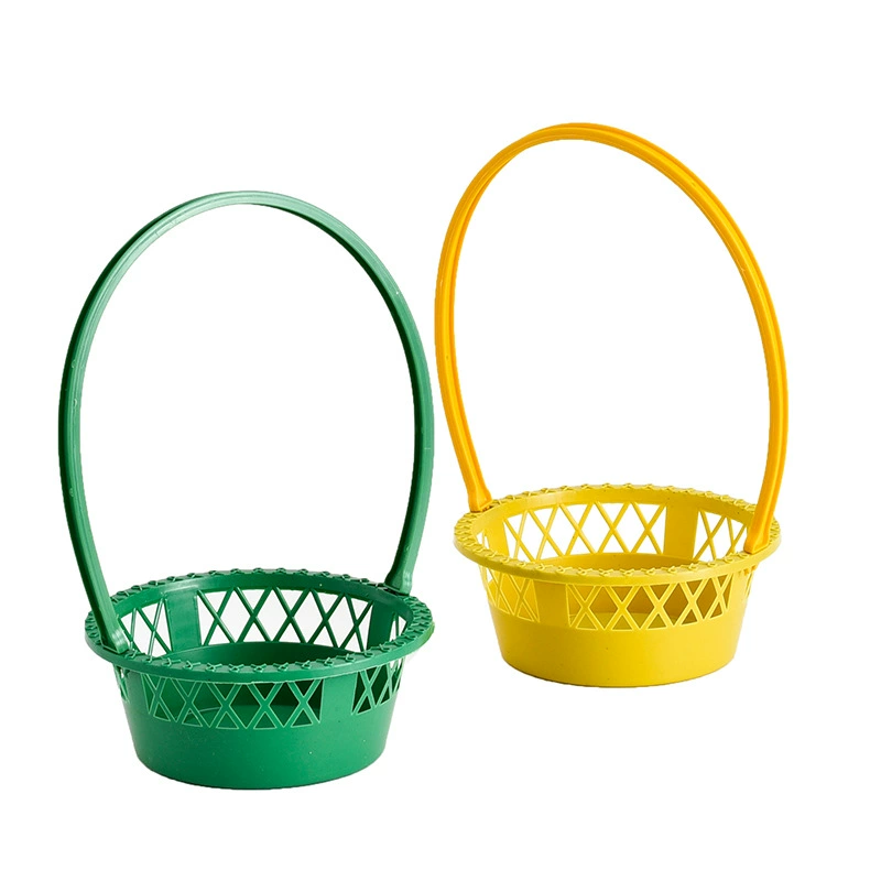 Прямые поставки с фабрики небольшой фестиваль Цинмин пластиковая Цветочная корзина пластиковая портативная жертвенная Цветочная корзина моделирование Цветочная композиция цветок синий оптом